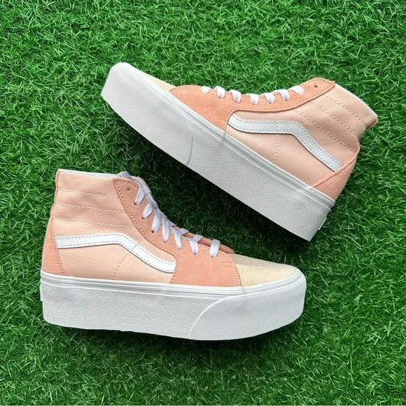 Vans Sk8 Hi Tapered Color Block Peach - Picture 6 of 10